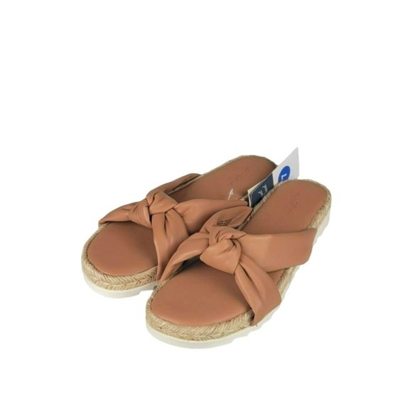 Universal Thread Shoes - Universal Thread Sandals Women's Peachy Tan Dena Faux Leather Knot Espadrille